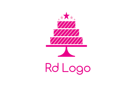 stars with wedding cake logo