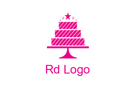 stars with wedding cake logo