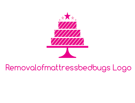stars with wedding cake logo