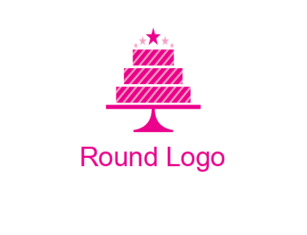 stars with wedding cake logo