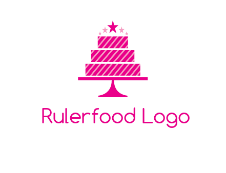 stars with wedding cake logo