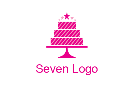 stars with wedding cake logo