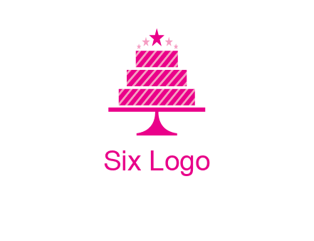 stars with wedding cake logo