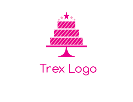 stars with wedding cake logo
