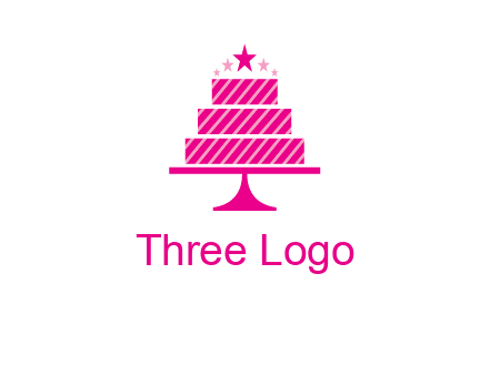 stars with wedding cake logo
