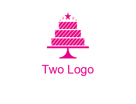 stars with wedding cake logo