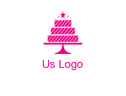 stars with wedding cake logo