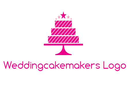 stars with wedding cake logo