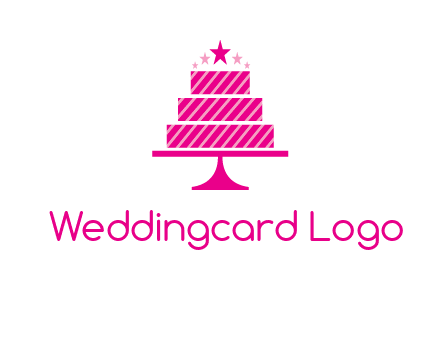 stars with wedding cake logo