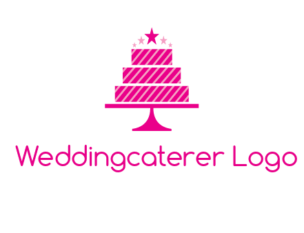 stars with wedding cake logo