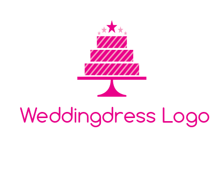 stars with wedding cake logo