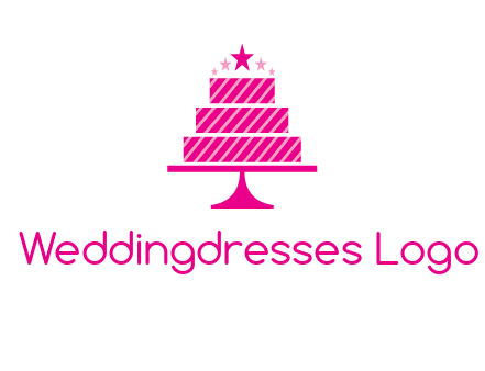 stars with wedding cake logo