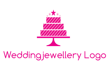 stars with wedding cake logo