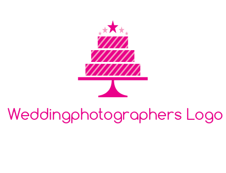 stars with wedding cake logo