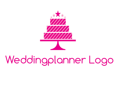 stars with wedding cake logo