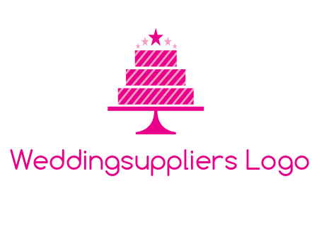 stars with wedding cake logo