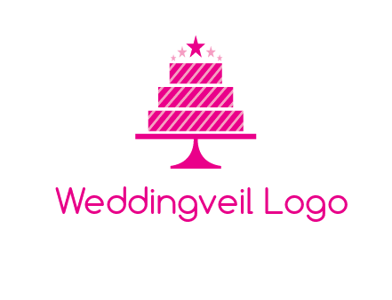 stars with wedding cake logo