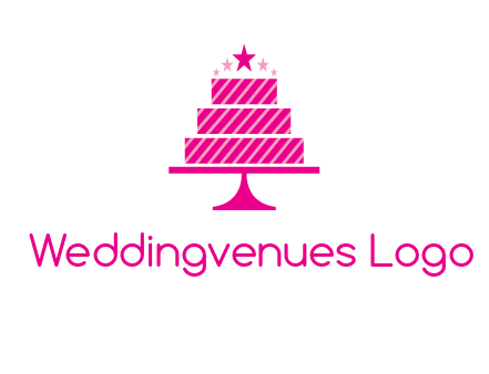 stars with wedding cake logo