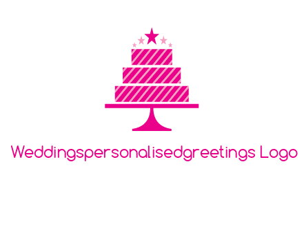stars with wedding cake logo