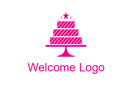 stars with wedding cake logo