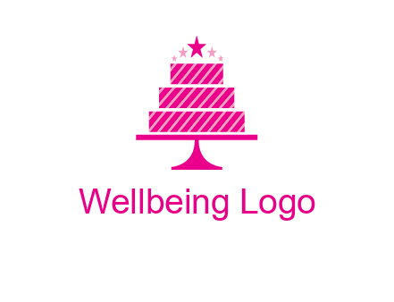 stars with wedding cake logo