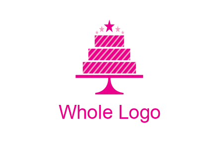 stars with wedding cake logo
