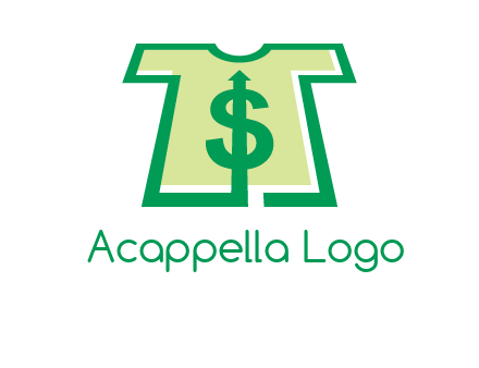 tshirt icon with dollar sign