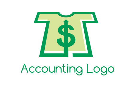 tshirt icon with dollar sign