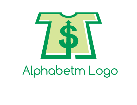 tshirt icon with dollar sign