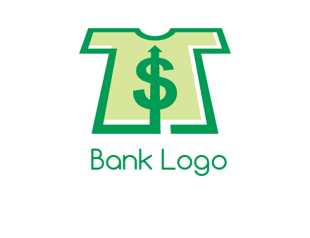 tshirt icon with dollar sign