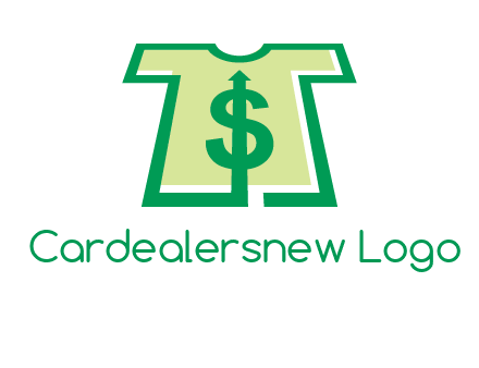 tshirt icon with dollar sign