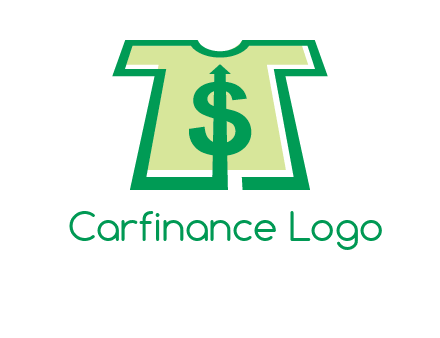 tshirt icon with dollar sign