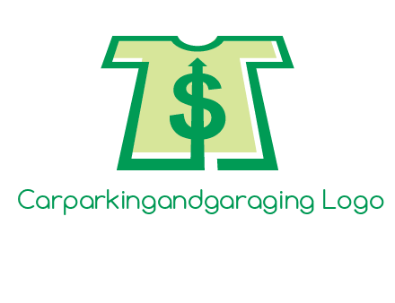tshirt icon with dollar sign