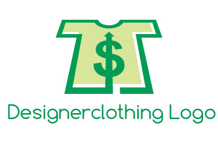 tshirt icon with dollar sign