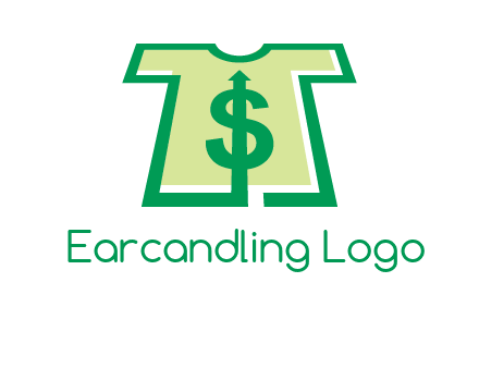 tshirt icon with dollar sign