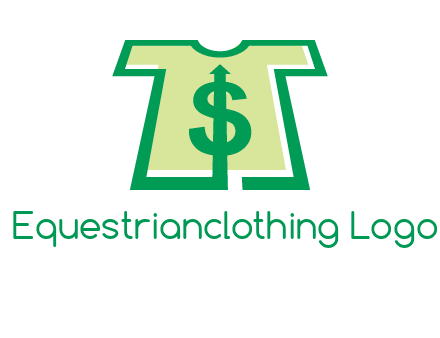 tshirt icon with dollar sign