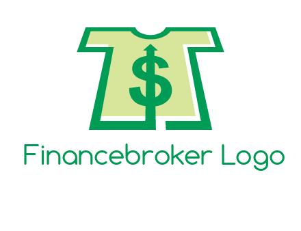 tshirt icon with dollar sign