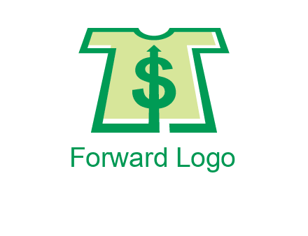 tshirt icon with dollar sign