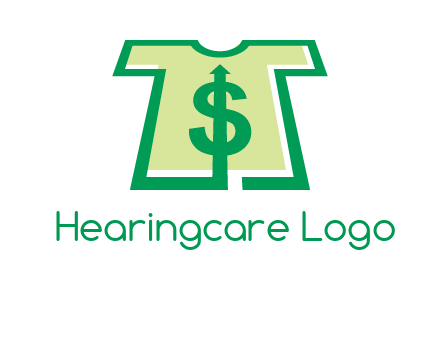 tshirt icon with dollar sign