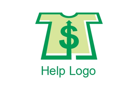 tshirt icon with dollar sign