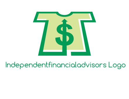 tshirt icon with dollar sign