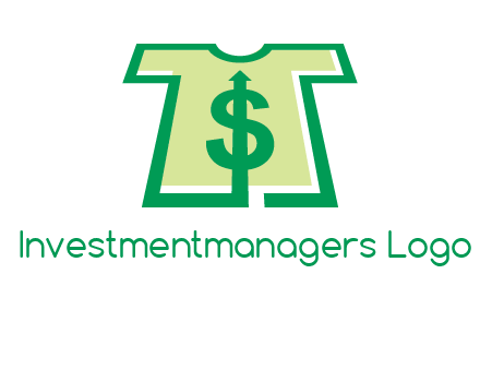 tshirt icon with dollar sign