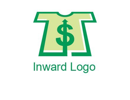 tshirt icon with dollar sign