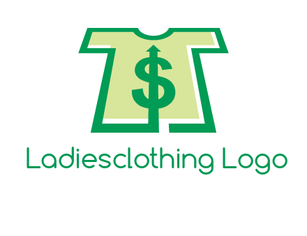 tshirt icon with dollar sign