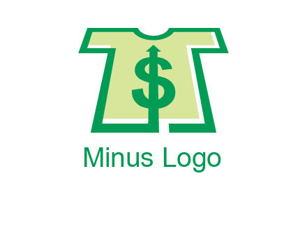 tshirt icon with dollar sign