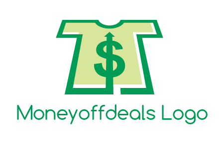 tshirt icon with dollar sign