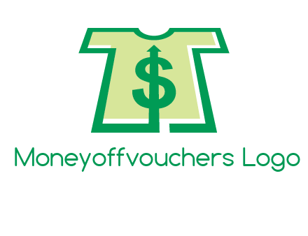 tshirt icon with dollar sign