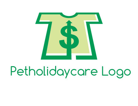 tshirt icon with dollar sign
