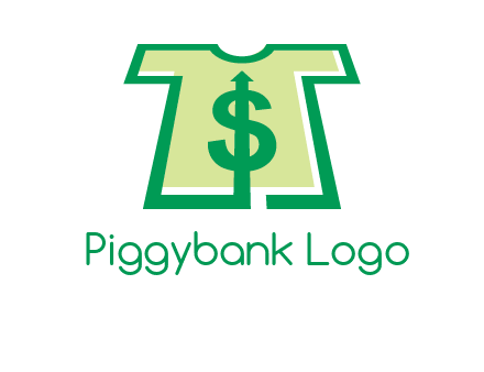 tshirt icon with dollar sign