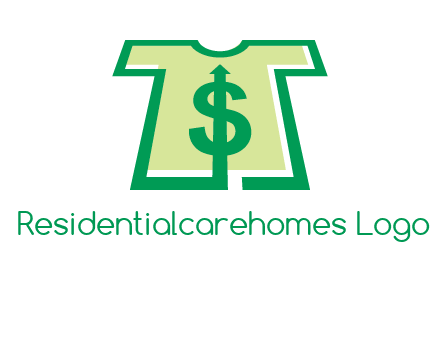 tshirt icon with dollar sign
